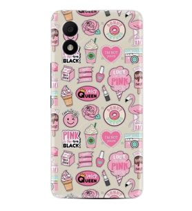 TCL 303 Kılıf Resimli Desenli Baskılı Silikon Donut Flamingo 1415
