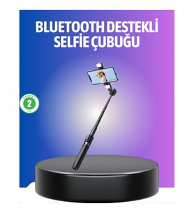 Mey İthalat® Bluetooth Selfie Çubuğu – Uzaktan Kumandalı