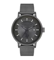 U.S. POLO ASSN. USPA1070-04 FÜME İYON KAPLAMA HASIR KORDON ERKEK KOL SAATİ