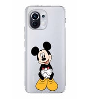 Xiaomi  Mi 11  Kamera Korumalı Kapak Mickey Mouse Tasarımlı Şeffaf  Kılıf