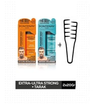 FONTENAY Saç Pudra Toz Wax Matt Effect ve Ultra Strong 20gr + Mucizevi Şekil Tarak 3'LÜ SET