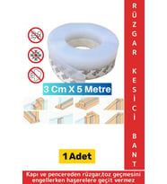 Özel Üretim Kapı Altı Pencere Rüzgar Toz Isı Böcek Haşere Önleyen Rüzgar Kesici Bant 3 Cm X 5 Metre