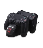 PS4 Dualshock 4 Göstergeli Şarj Stand Kiti Dobe - TP4889 (Siyah)