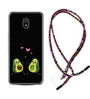 Xiaomi Redmi 8A 8 Pro 9C 9T 10C 11T Pro Kılıf Boyun Asklı Rasta Silikon Aşık Avokadolar 1642