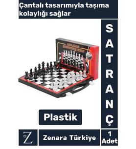 Premium Stratejik Düşünme Odaklanma Hafıza Sosyal Gelişim Çantalı Tasarım Plastik SATRANÇ