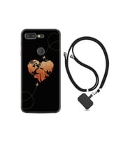 General Mobile Gm9 Pro Kılıf Silikon Desen Boyun Askılı Plane Heart 1721