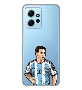 Redmi Note 12 4G Uyumlu Lionel Messi Desenli Şeffaf Telefon Kılıfı