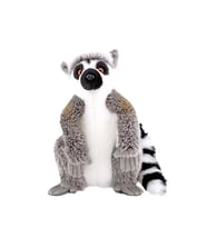 Animals Of The World Oturan Lemur Peluş Oyuncak, 28cm (Çok Renkli)