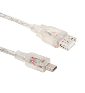 Powermaster USB 5 Pin Erkek-USB Dişi 1 Metre Kablo