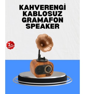Şarjlı Mini Retro Radyo Bluetooth Hoparlör Çoklu Bağlantı Seçenekli