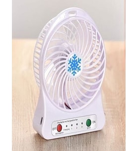 qosrix Ultra Güçlü Esinti Portatif Mini USB Fan 3 Kademeli Şarjlı Masa Üstü Vantilatör Soğutucu Sessiz Ayarlanabilir Taşınabilir
