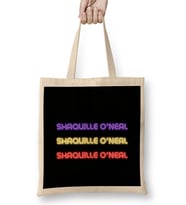 Shaquille O'Neal - Basketball gifts Vintage Retro Rainbow Quotes For BOYS AND Dad Bez Çanta Uzun Saplı