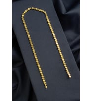 Hematit Doğal Taş Parlak Altın Sarı 3x4mm Dizi