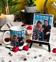 Sevgiliye Özel Şovalye Fotoğraf Kupa Hediye Seti
