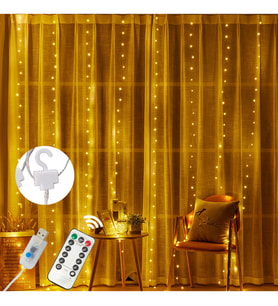 Tel Perde Led 3*3m 300 Led Gün Işığı