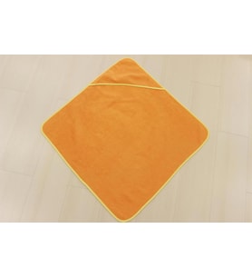 Ender Home Bebek Kundağı Havlu Yeni Doğan Bebek Banyo Havlusu Bukle Kundak Standart-Oranj