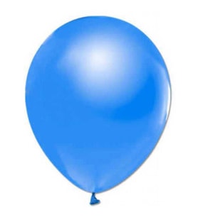 BALON METALİK DÜZ 12 İNC MAVİ PK:100-