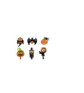 Halloween 6 Lı Set Folyo Balon