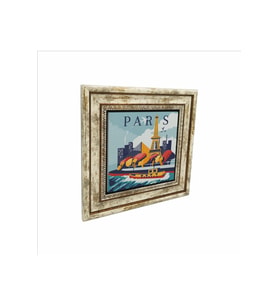 Paris Baskılı Taş Tablo 25X25