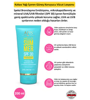 Güneş Koruyucu Vücut Losyonu Kakao Yağlı  SPF 30 - 200ml
