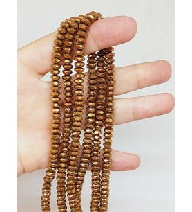 Hematit Taşı Rondela Dizi 3x6mm (54678)