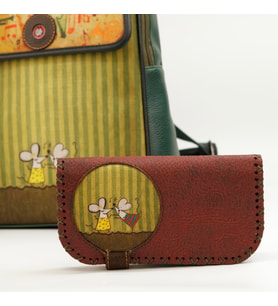 Dans Eden Fare Figürlü Büyük Cüzdan Etnik Bohem Retro Vintage Style  - BORDO