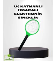 Taşınabilir Elektronik Sineklik - Üç Katmanlı Güvenli Izgara Ve Kimyasız Koruma