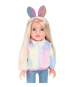 Tavşan Kulaklı Saç Bantlı Bebek 47 cm
