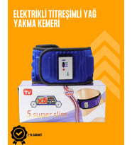 Titreşimli Masaj Kemeri – 5 Motor, 20 Mıknatıs, Ayarlanabilir Hız