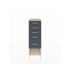 Kronos Dolap 5 Çekmeceli 44x59x134 Aytaşı-Antrasit