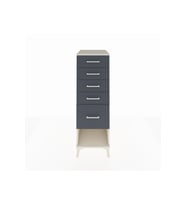 Kronos Dolap 5 Çekmeceli 44x59x134 Aytaşı-Antrasit