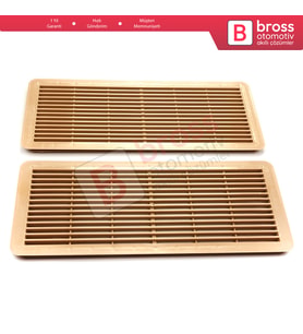 Mercedes W202 W203 W208 W209 W210 W211 W215 için 2 EA Sunroof Tavan Panjur Havalandırma Izgarası Bej