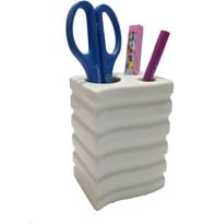 Lexroo KALEMLİK KARE ÇİZGİLİ MODEL SERAMİK OFİS GERECİ 8X6X11CM