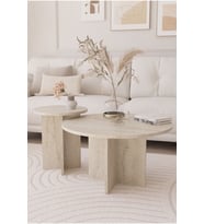 2 Li Orta Sehpa Seti, Iskandinav Stil, Bohem, 72 Cm, 40 Cm