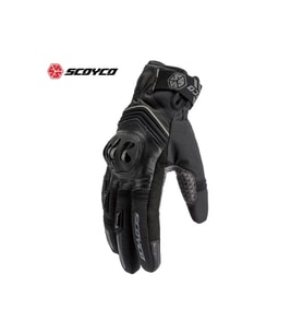 Motosiklet Eldiven Deri Ve Cordura Reflektörlü Su Geçirmez Özel Iç Mebran Dirençli Motor Eldiveni