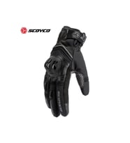 Motosiklet Eldiven Deri Ve Cordura Reflektörlü Su Geçirmez Özel Iç Mebran Dirençli Motor Eldiveni