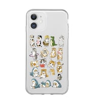 Iphone 11 Uyumlu Kediler Tasarımlı Şeffaf Telefon Kılıfı