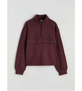 LCW Kids Mürdüm Dik Yaka Kız Çocuk Sweatshirt