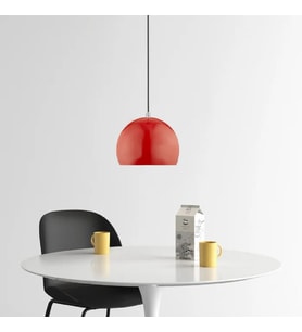 RİOLİGHT MODERN KIRMIZI CAFELER,ODA,MUTFAK,YATAK BAŞI İÇİN 1XE27 TEKLİ METAL SARKIT AVİZE ÇAP:20CM