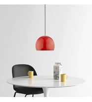 RİOLİGHT MODERN KIRMIZI CAFELER,ODA,MUTFAK,YATAK BAŞI İÇİN 1XE27 TEKLİ METAL SARKIT AVİZE ÇAP:20CM