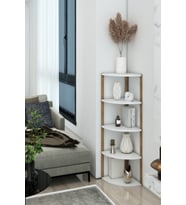 Fida Ahşap Saksı Standı 5 Katlı Bitki Çiçeklik Salon Balkon Raf