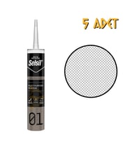 Selsil Genel Amaçlı Silikon ŞEFFAF 280 gr. - 5 Adet