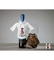 BK Gift Kişiye Özel Karikatürlü Mini Beyaz İçki Şişesi Tişörtü , Ev Bar Dekoru, Viski, Şarap, Votka, Rakı Şişesi Tişörtü, Ev Barı-10