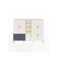 Arges Dolap 11 Raflı 3 Çekmeceli 7 Kapaklı 220x30x163 Aytaşı-Aytaşı/Antrasit