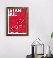 BK Gift İstanbul Park Tasarımlı Doğal Masif Ahşap Çerçeveli Tablo 45x65cm-1