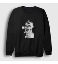 Presmono Unisex Siyah Lost On You Lp Laura Pergolizzi Sweatshirt 304548tt