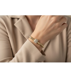 STİL İNCİSİ/XUPING JEWELRY BAGET ORTASI ZİRKON TAŞLI KELKEPÇE