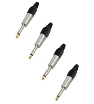 Hepa Merz SFC-M63-4X 6.35MM Mono Jack Gitar Jack Erkek jak (4 ADET)