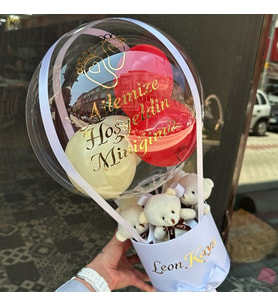 Kişiselleştirilebilir Yeni Bebek Hediyesi Balon Kutusu