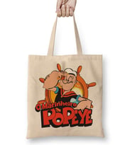 Popeye Temel Reis Bez Çanta Uzun Saplı